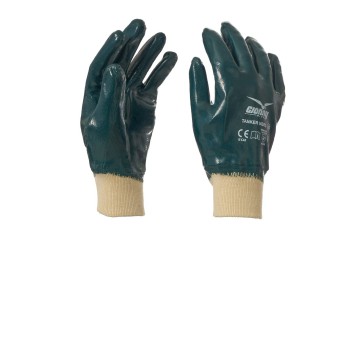 RĘKAWICA BAWEŁNIANA POWLEKANE GUMĄ TANKER NBR2 - NIEBIESKI