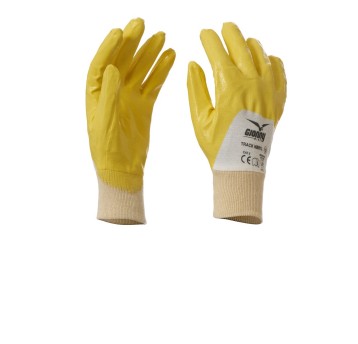 RĘKAWICA BAWEŁNIANA POWLEKANE GUMĄ TRACK NBR1L - ŻÓŁTY