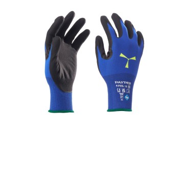 RĘKAWICA NYLONOWA POWLEKANA NITRYLEM P/FEEL 18 - KRÓLEWSKI NIEBIESKI/CZARNY