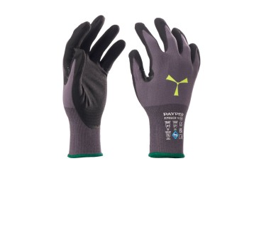 RĘKAWICA NYLONOWA POWLEKANA NITRYLEM P/TOUCH 15 - SZARY/CZARNY