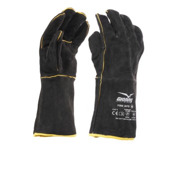 RĘKAWICA SPAWALNICZA DWOINA BYDLĘCA FIRE 307G - CZARNY