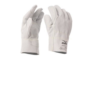 RĘKAWICA WZMACNIANA DWOINA BYDLĘCA HAZARD 250T - LODOWY