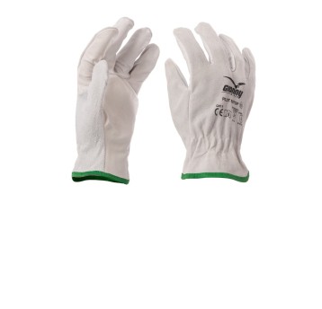 RĘKAWICA WZMACNIANA SKÓRA BYDLĘCA PILOT 50TOP - LODOWY