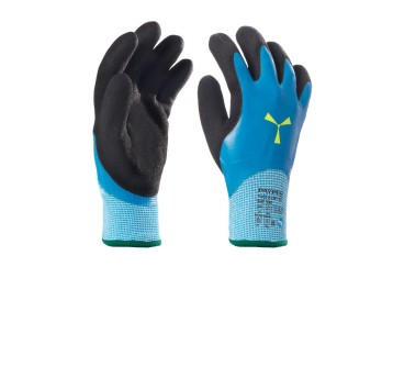 RĘKAWICA ZIMOWA ANTYPRZECIĘCIOWA POWLEKANA LATEKSEM P/ICE D-DRY - BLU/NERO