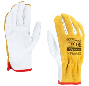 RĘKAWICE CAŁOSKÓRZANE X-GOLDRIVER ROZM. 10