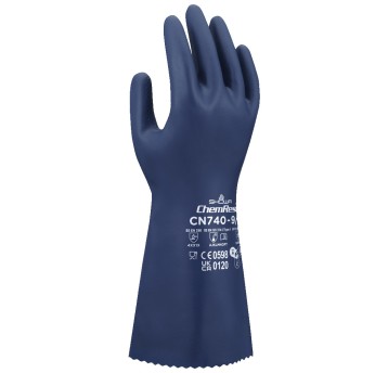 RĘKAWICE CHEMOODPORNE SHOWA CN740 - NIEBIESKI