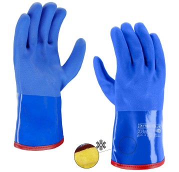 RĘKAWICE GUMOWE OCIEPLANE X-FREEZEBLUE ROZM. 11