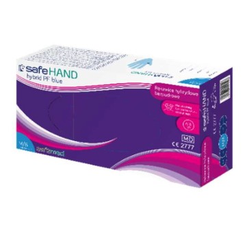 RĘKAWICE HYBRYDOWE SAFEHAND HYBRID – KOLOR NIEBIESKI (100 SZT.)