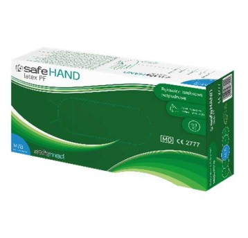 RĘKAWICE LATEKSOWE SAFEHAND LATEX – KOLOR KREMOWO-BIAŁY (100 SZT.)