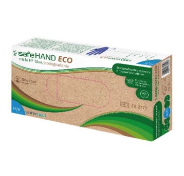 RĘKAWICE NITRYLOWE SAFEHAND ECO – RĘKAWICA BIODEGRADOWALNA (100 SZT.)
