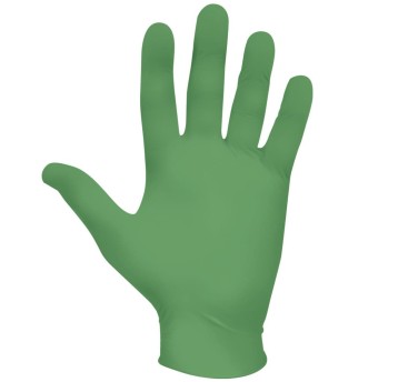 RĘKAWICE NITRYLOWE SHOWA 6110PF BIODEGRADOWALNE (100SZT.) - ZIELONY