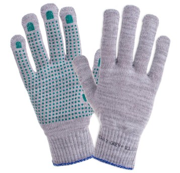 RĘKAWICE OCHRONNE BAWEŁNIANO POLIESTROWE Z NAKROPIENIEM X-GREY PLUS