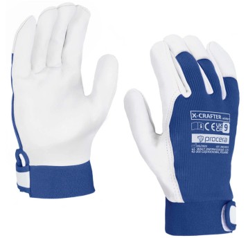 RĘKAWICE OCHRONNE OCIEPLANE WZMOCNIONE KOZIĄ SKÓRĄ X-CRAFTER WINTER