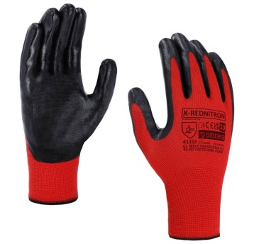 RĘKAWICE OCHRONNE POWLEKANE NITRYLEM X-REDNITRON