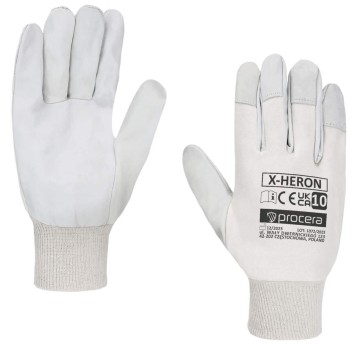 RĘKAWICE OCHRONNE WZMOCNIONE KOZIĄ SKÓRĄ X-HERON
