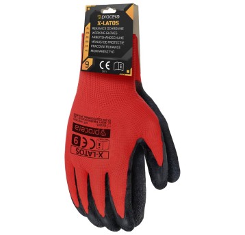 RĘKAWICE OCHRONNE Z ZAWIESZKĄ POWLEKANE LATEKSEM X-LATOS