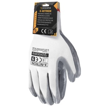 RĘKAWICE OCHRONNE Z ZAWIESZKĄ POWLEKANE NITRYLEM X-NITRON