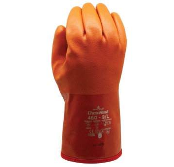 RĘKAWICE OCIEPLANE SHOWA 460 - POMARAŃCZOWY