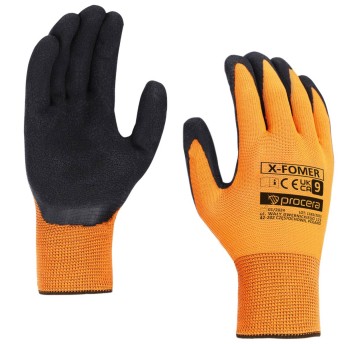 RĘKAWICE POLIESTROWE POWLEKANE SPIENIONYM LATEKSEM X-FOMER