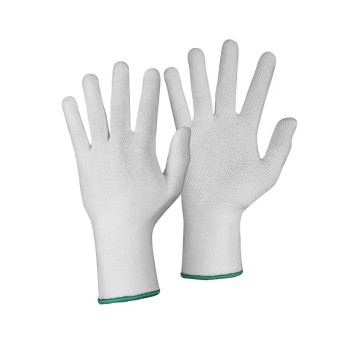 RĘKAWICE TEKSTYLNE PVC CXS TEWI NAKRAPIANE PCV - BIAŁY