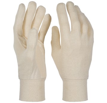 RĘKAWICZKI ROBOCZE NAKRAPIANE BAWEŁNIANE U-HANDY COP - KREMOWY