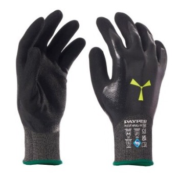 RĘKAWICZKI ROBOCZE P-CUT 4FULL-18 - CZARNY-CZARNY