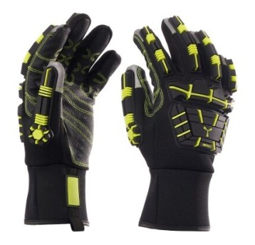 RĘKAWICZKI ROBOCZE P-HERO BLADE - CZARNY - ŻÓŁTY FLUO