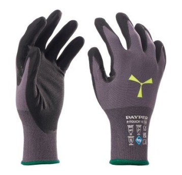 RĘKAWICZKI ROBOCZE P-TOUCH 15 - SZARY-CZARNY
