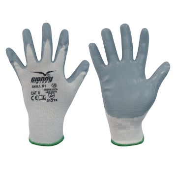 RĘKAWICZKI ROBOCZE SKILL N1 - SZARY