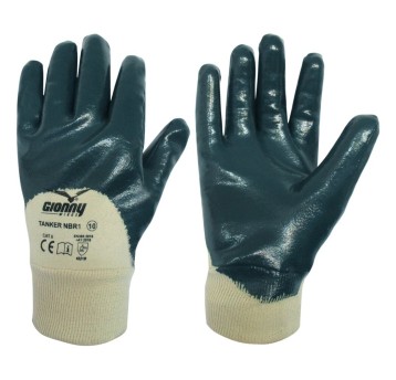 RĘKAWICZKI ROBOCZE TANKER NBR1 - NIEBIESKI
