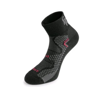 SKARPETY CXS SOFT - CZARNO-CZERWONY