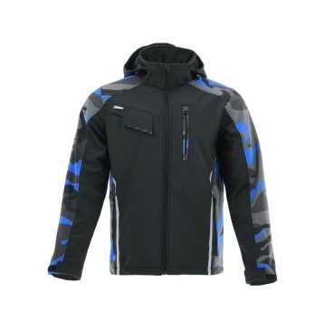 SOFTSHELL STANDARD PLUS NIEBIESKI CAMO