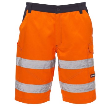 SPODENKI KRÓTKIE BERMUDY CRAFT - POMARAŃCZOWY FLUO-GRANATOWY