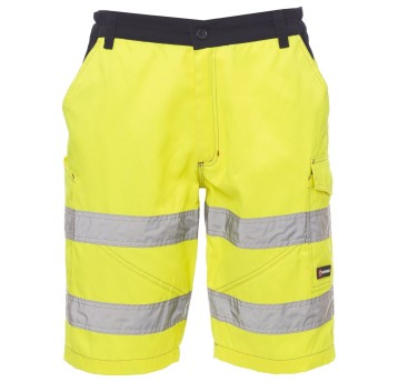 SPODENKI KRÓTKIE BERMUDY CRAFT - ŻÓŁTY FLUO-GRANATOWY