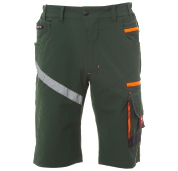 SPODENKI KRÓTKIE BERMUDY NEXT 4W SHORTS - LEŚNA ZIELEŃ-CZARNY