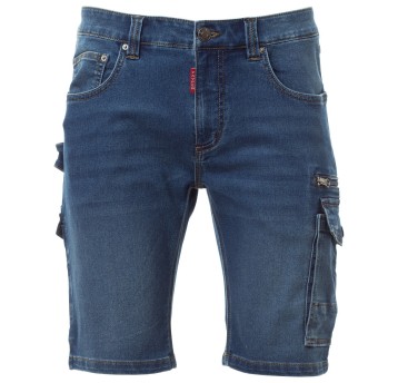 SPODENKI KRÓTKIE BERMUDY WEST SHORTS - NIEBIESKI DENIM