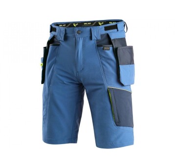 SPODENKI KRÓTKIE CXS NAOS MĘSKIE - NIEBIESKI Z ELEM. ODBLASK.