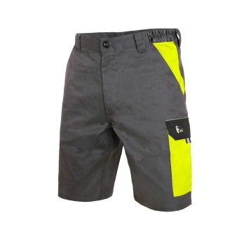SPODENKI KRÓTKIE CXS PHOENIX ZEFYROS MĘSKIE - SZARO-ŻÓŁTY