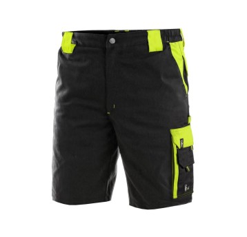 SPODENKI KRÓTKIE CXS SIRIUS BRIGHTON MĘSKIE - CZARNO-ŻÓŁTY