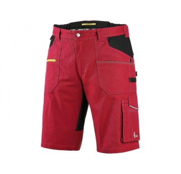 SPODENKI KRÓTKIE CXS STRETCH MĘSKIE - CZERWONO-CZARNY