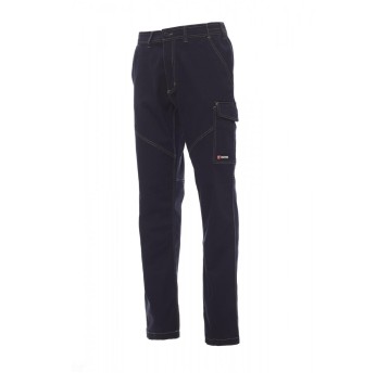 SPODNIE CAŁOROCZNE ELASTYCZNE UNISEX WORKER STRETCH - GRANATOWY
