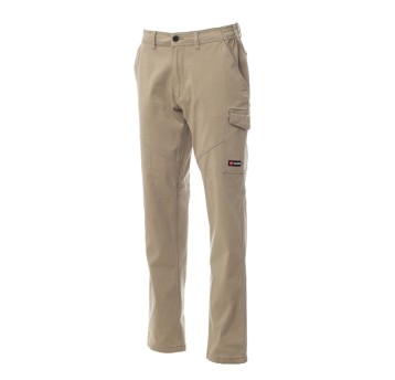 SPODNIE CAŁOROCZNE ELASTYCZNE UNISEX WORKER STRETCH - KHAKI