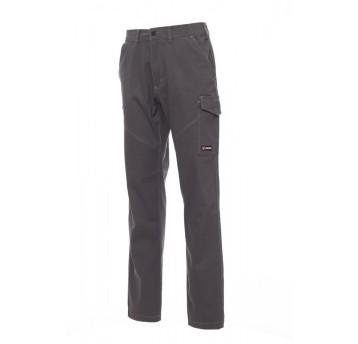 SPODNIE CAŁOROCZNE ELASTYCZNE UNISEX WORKER STRETCH - ZADYMIONY