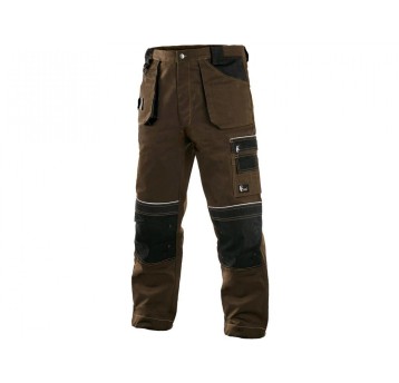 SPODNIE DO PASA CXS ORION TEODOR MĘSKIE - BRĄZOWO-CZARNY