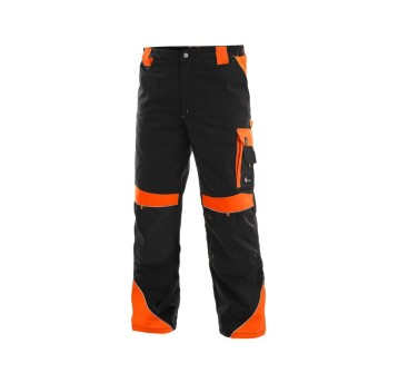 SPODNIE DO PASA CXS SIRIUS BRIGHTON MĘSKIE - CZARNO-POMARAŃCZOWY