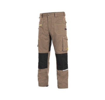 SPODNIE DO PASA CXS STRETCH MĘSKIE - BEŻOWO-CZARNY