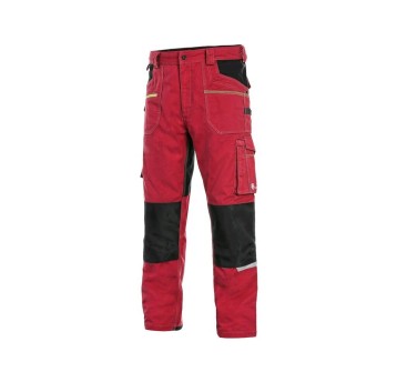 SPODNIE DO PASA CXS STRETCH MĘSKIE - CZERWONY-CZARNY