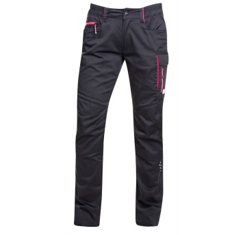 SPODNIE DO PASA FLORET - CZARNO-RÓŻOWY