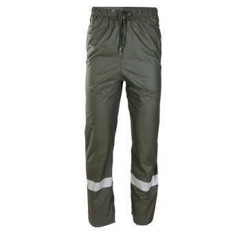 SPODNIE DO PASA GROSVENOR PU - ZIELONY