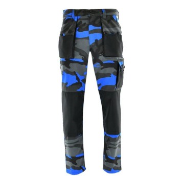 SPODNIE DO PASA KING NIEBIESKI CAMO